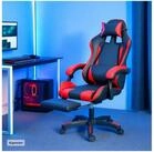 HTI-Living Drehstuhl Gaming Stuhl Krit Eco Schwarz-Rot (St&uuml;ck, 1 St), B&uuml;rostuhl