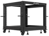Lanberg Netzwerkschrank OR01-6109-B Rack 9U Freistehendes Gestell Schwarz