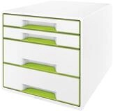 LEITZ Schubladenbox WOW Cube 5213, mit 4 Schubladen, geschlossen, stapelbar