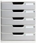 EXACOMPTA Schubladenbox Modulo A4, 5 geschlossene Schubladen, Office -...