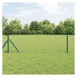 vidaXL Zaun vidaXL Eurozaun 0,8 x 10 m PVC-beschichtetes Eisen Gr&uuml;n