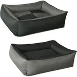 BedDog Tierbett Hundebett MAX QUATTRO mit Rand, Bezug abnehmbar grau 110 cm x...