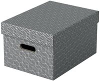 ESSELTE Versandkarton Esselte Home Aufbewahrungsboxen 8L, 26,5x36.5x20.5cm Grau
