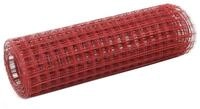 vidaXL Gartenzaun Drahtzaun Stahl mit PVC-Beschichtung 10x0,5 m Rot, (1-St)
