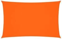 vidaXL Sonnensegel Sonnensegel Oxford-Gewebe Rechteckig 2,5x5 m Orange, (1-tlg)