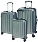 CHECK.IN&reg; Kofferset Check.IN 3-tlg. Kofferset LONDON 2.0 mit 4 Rollen - carbon
