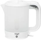 Adler Wasserkocher Adler AD 1381 Reise-Wasserkocher 0,5L wei&szlig; 750-900 W