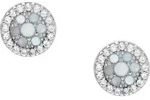 Fossil Paar Ohrstecker Fossil Damen-Ohrstecker 925er Silber Perlmutt,...