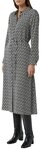 comma Hemdblusenkleid Sommerkleid mit Eingrifftaschen und All-over-Print