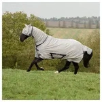 Bucas Pferde-Fliegendecke Bucas Freedom Fly Sheet Full Neck - Silver 165 cm