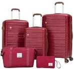 Travelhouse Trolleyset Ascona, 4 Rollen, (Spar-Set, 5 tlg., Hartschalen...