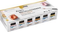 C. KREUL Bastelfarbe Acryl Metallicfarben-Set Glamour Living, 6 x 20 ml
