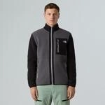 Fleecejacke THE NORTH FACE "M YUMIORI FULL ZIP", Herren, Gr. L, anthrazit grau, tnf