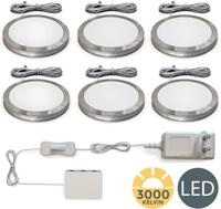B.K.Licht Unterschrankleuchte, LED fest integriert, Warmwei&szlig;, Schranklicht,