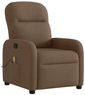 vidaXL Sessel Massagesessel Braun Stoff (1-St)