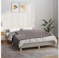 vidaXL Einziehdecke 150 x 200 cm Gewichtsdecke Grau 150x200 cm 11 kg Stoff...