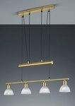 TRIO Leuchten LED Pendelleuchte LEVISTO, Seilzugmechanismus, LED wechselbar, LED