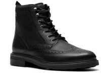 Clarks Newford Schn&uuml;rstiefelette Budapester, Schn&uuml;rboots mit elegantem Blockabsatz