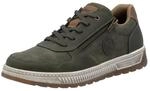 Sneaker RIEKER, Herren, Gr. 41, gr&uuml;n (khaki, braun), Lederimitat, unifarben mit