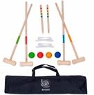 Ocean5 Spiel Gartenspiel Croquet f&uuml;r 4 Spieler, Familienspiel, aus Holz gefertigt