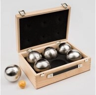 Obut Spielball Boule P&eacute;tanque, Original franz&ouml;sische Stahlkugeln, keine