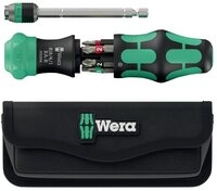 Wera Bit-Schraubendreher Kraftform Kompakt 20 RA-R mit Tasche