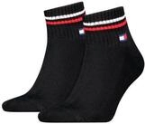 Tommy Hilfiger Kurzsocken TH UNI TJ QUARTER 2P ICONIC (2 Paar) Half-Terry-Sohle f&uuml;r