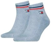 Tommy Hilfiger Kurzsocken TH UNI TJ QUARTER 2P ICONIC (2 Paar) Half-Terry-Sohle...