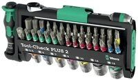 Wera Bit-Set Tool-Check PLUS 2 Bit-Set 39teilig Kreuzschlitz Phillips, TORX,...
