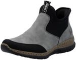 Slip-On Sneaker RIEKER "Ready2GO", Damen, Gr. 36, grau (grau, schwarz),