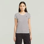 V-Shirt G-STAR "Eyben", Damen, Gr. S (36), wei&szlig; (milk, maroon double stripe),