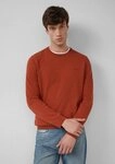 s.Oliver Longpullover Strickpullover Baumwollpullover mit Logo-Stickerei