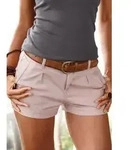 LASCANA Shorts aus elastischer, sommerlicher Baumwollware mit Taschen, kurze Hose,