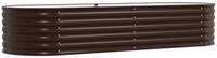 vidaXL Hochbeet Hochbeet Braun 240 x 80 x 44 cm Stahl (1 St)