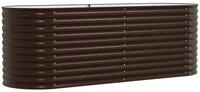 vidaXL Hochbeet Hochbeet Braun 240 x 80 x 81 cm Stahl (1 St)