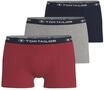 Boxershorts TOM TAILOR "Buffer", Herren, Gr. L, rot (rot, mittel, uni), Single