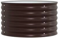 vidaXL Hochbeet Hochbeet Braun 80 x 80 x 44 cm Stahl (1 St)
