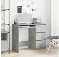 vidaXL Schreibtischstuhl vidaXL Schreibtisch Betongrau 90x45x76 cm Holzwerkstoff