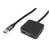 VALUE USB 3.2 Gen 1 Hub Computer-Adapter USB 3 Typ A M&auml;nnlich (Stecker) zu USB...
