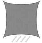 AMANKA Sonnensegel mit UV Schutz - 6 x 6 m Winddurchl&auml;ssig f&uuml;r Garten,...