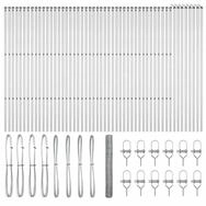 vidaXL Gartenzaun Bodenmontierter Sechseckzaun 100 x 1,4 m Verzinkter Stahl...