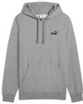 Kapuzensweatshirt PUMA "ESS SMALL NO 1 LOGO HOODIE FL", Herren, Gr. S, grau (medium