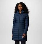 Daunenmantel COLUMBIA "Lake 22 II Down Long Hooded Jacket", Damen, Gr. M, blau