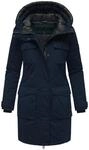 Winterjacke NAVAHOO "Winterjacke Eissturm 14", Damen, Gr. S, blau (navy),