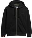 Sweatshirt SUPERDRY "Sweatjacke Essential Logo Zip Hoodie", Herren, Gr. S, schwarz,