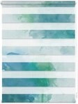 Doppelrollo Duo Rollo Motiv Aquarell, LICHTBLICK ORIGINAL, Lichtschutz, ohne Bohren,