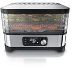 Arendo D&ouml;rrautomat mit Temperaturregler, 5 Etagen, 35-70&deg;C, Edelstahl,...