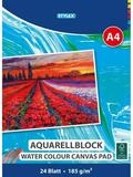 Stylex Schreibwaren Aquarellpapier STYLEX Aquarellblock kopfgeleimt 185g/m&sup2; DIN A4