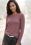 LASCANA Langarmshirt aus weichem Waffelpiqu&eacute; Jersey, b&uuml;gelfrei