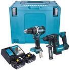 Makita Akku-Schlagbohrschrauber DLX 2278 RTJ Akku Kombo Kit + DHP 484